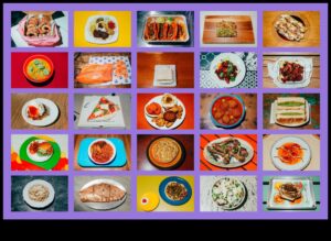 الجوانب العليا: تجهيزات الطهي لكل طبق