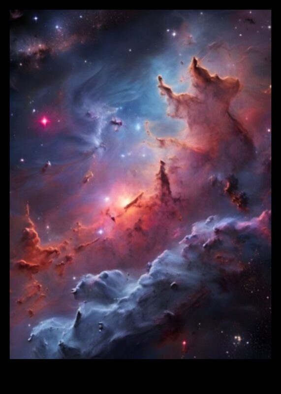 مشهد نجمي: الجمال الساحر للظواهر السماوية في العالم الكوني